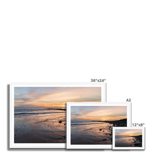 Quiet ocean sunset