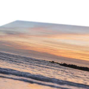 Quiet ocean sunset