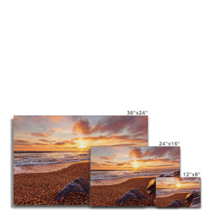 Pebble beach sunset
