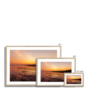 Low tide sunset