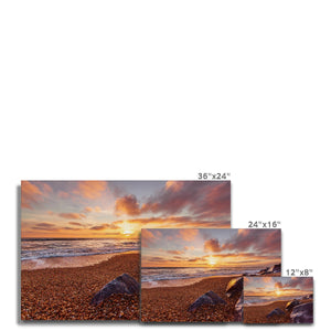 Pebble beach sunset