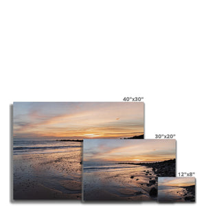 Quiet ocean sunset