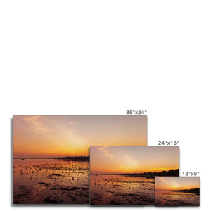 Low tide sunset