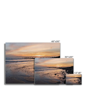 Quiet ocean sunset