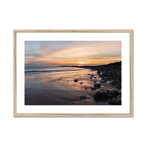 Quiet ocean sunset
