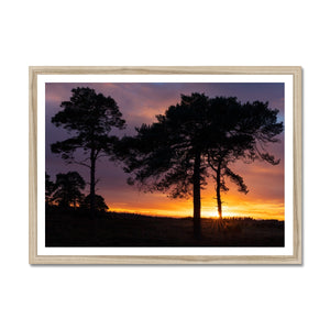 Sunset silhouette Framed Print