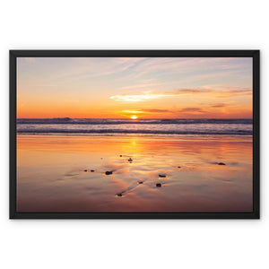 Sunset 3 Framed Canvas