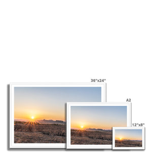 Sunset heath Framed Print