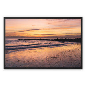 Barton on sea 3 Framed Canvas