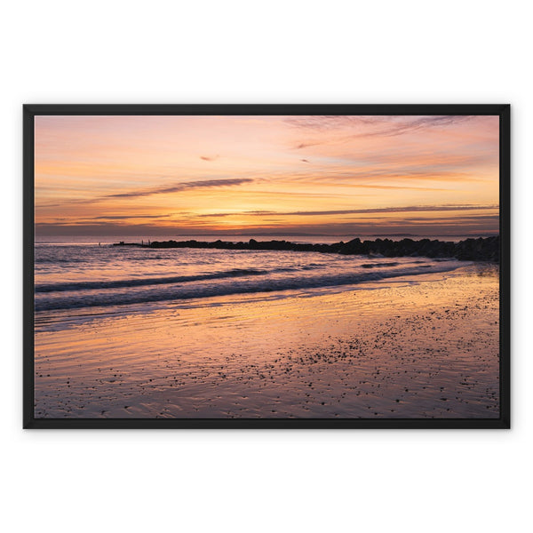 Barton on sea 3 Framed Canvas