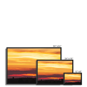 Sunset 7 Framed Canvas