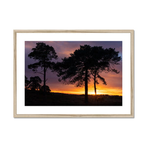 Sunset silhouette Framed & Mounted Print