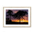 Sunset silhouette Framed & Mounted Print