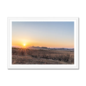 Sunset heath Framed Print