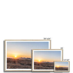 Sunset heath Framed Print