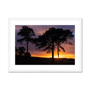 Sunset silhouette Framed & Mounted Print