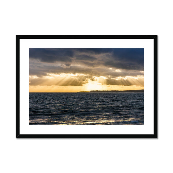 Highcliffe seascape 2 Framed & Mounted Print