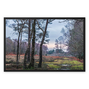 Dusk trail Framed Canvas