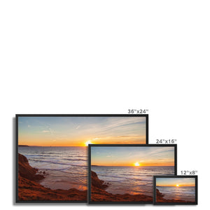 Sunset 4 Framed Canvas