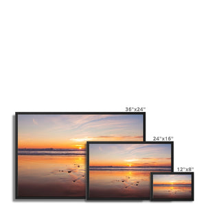 Sunset 3 Framed Canvas