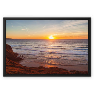 Sunset 4 Framed Canvas