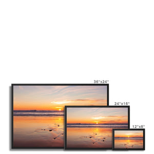 Sunset 3 Framed Canvas