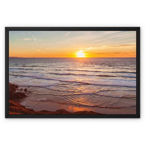 Sunset 4 Framed Canvas