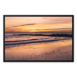 Barton on sea 3 Framed Canvas