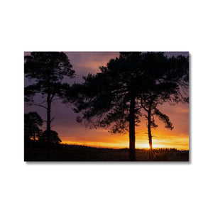 Sunset silhouette Canvas