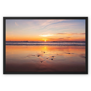 Sunset 3 Framed Canvas