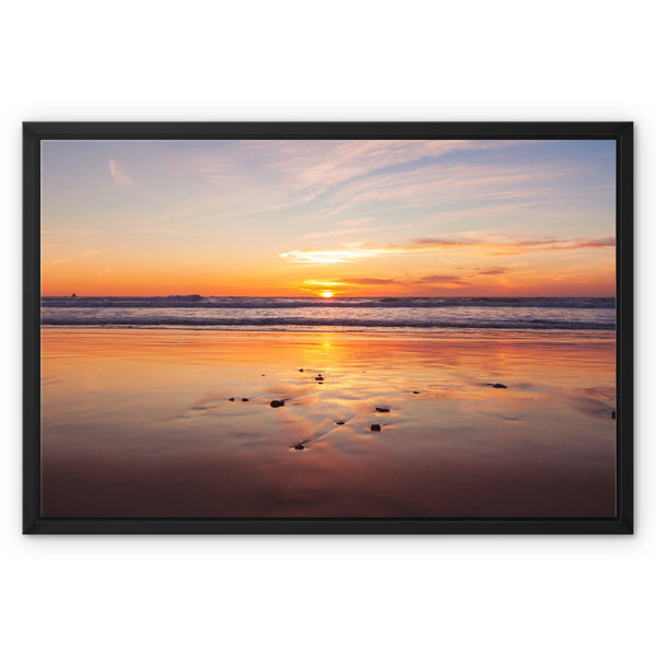 Sunset 3 Framed Canvas