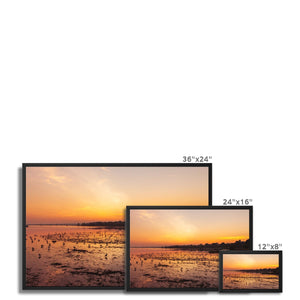 Sunset 5 Framed Canvas